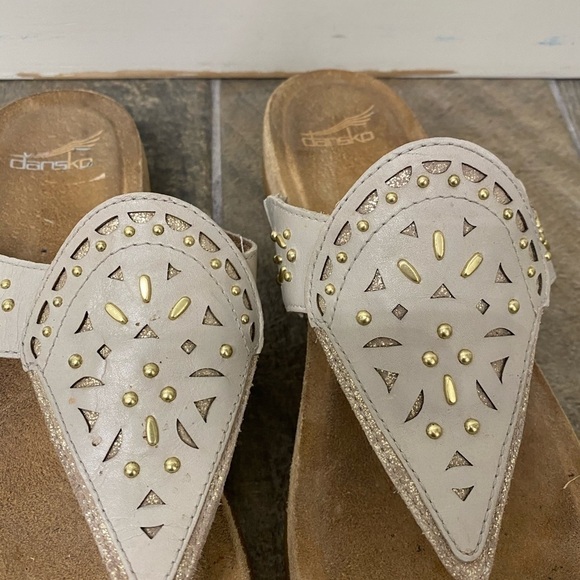 Dansko tan and gold sandals size 41 - Picture 3 of 11